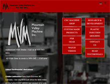 Tablet Screenshot of mountainvalleymachine.com